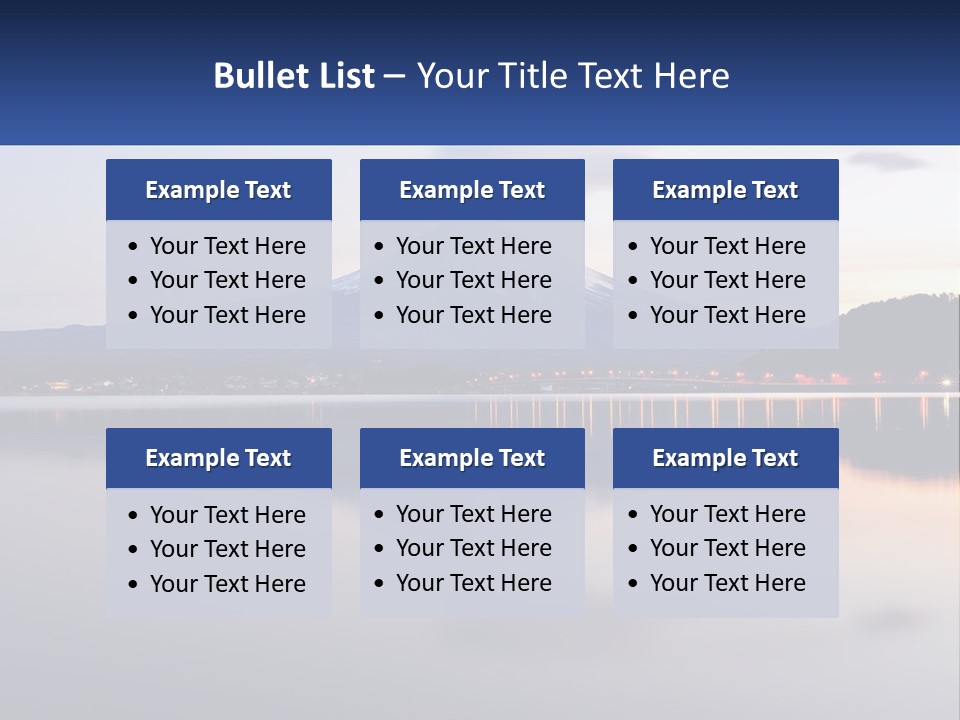 Mountain And Bay PowerPoint Template