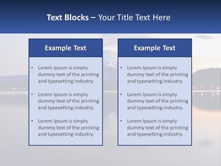 Mountain And Bay PowerPoint Template