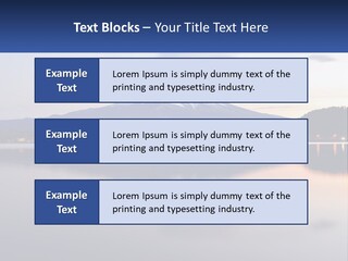 Mountain And Bay PowerPoint Template