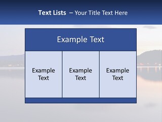 Mountain And Bay PowerPoint Template