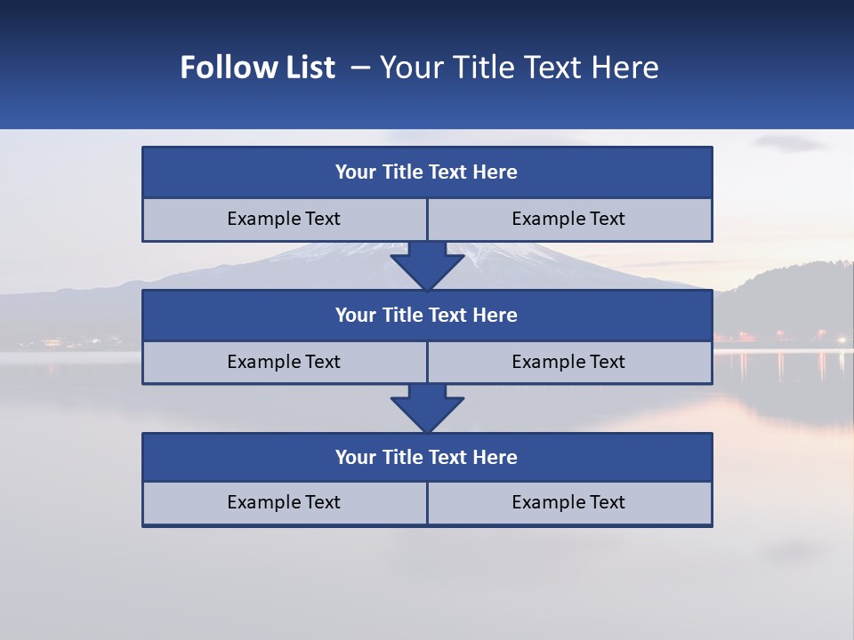 Mountain And Bay PowerPoint Template