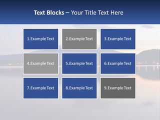 Mountain And Bay PowerPoint Template