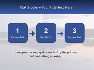 Mountain And Bay PowerPoint Template