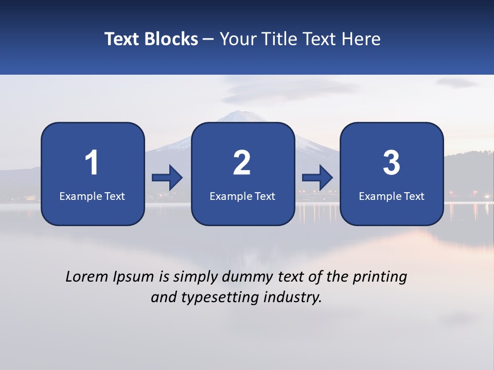 Mountain And Bay PowerPoint Template