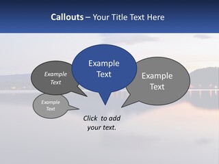Mountain And Bay PowerPoint Template