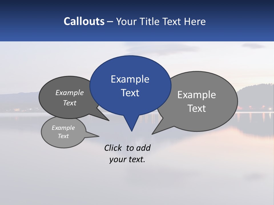 Mountain And Bay PowerPoint Template