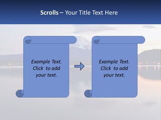 Mountain And Bay PowerPoint Template
