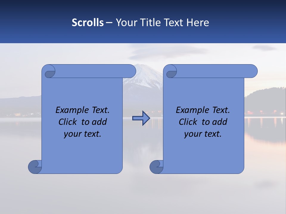 Mountain And Bay PowerPoint Template