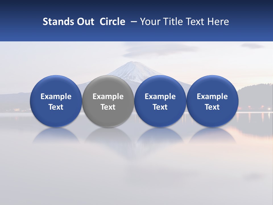 Mountain And Bay PowerPoint Template