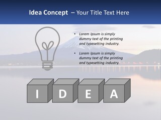 Mountain And Bay PowerPoint Template