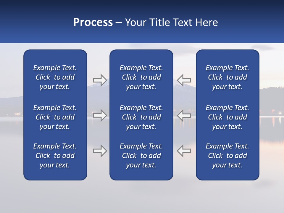 Mountain And Bay PowerPoint Template