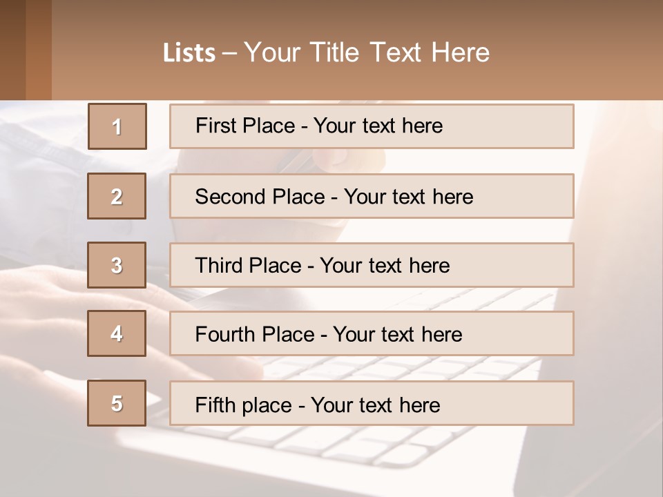 A Person Typing On A Laptop With A Pen PowerPoint Template