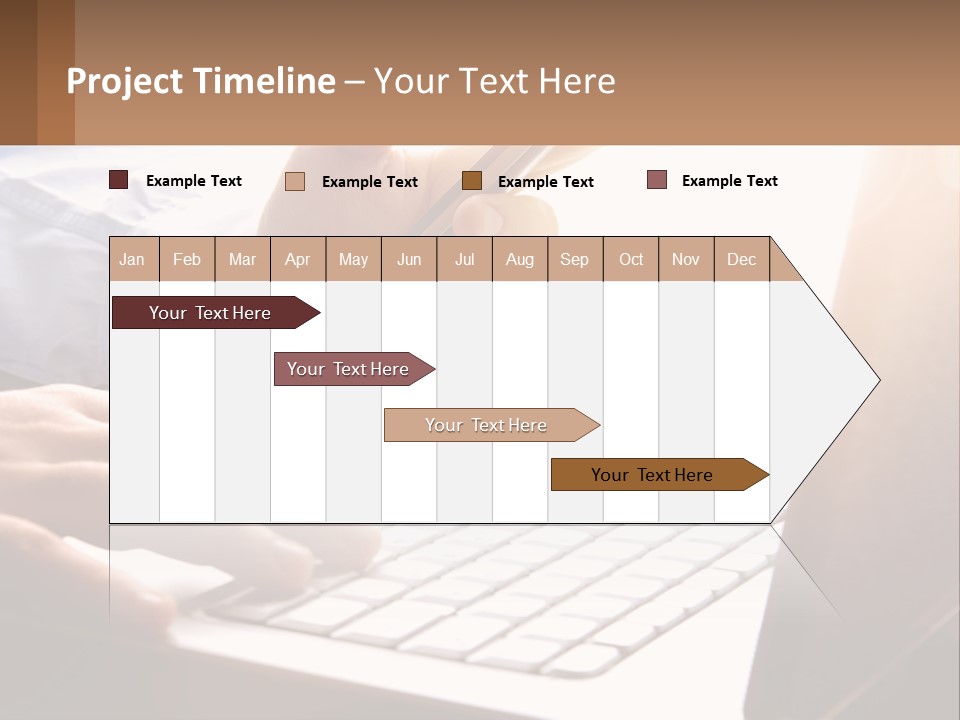 A Person Typing On A Laptop With A Pen PowerPoint Template