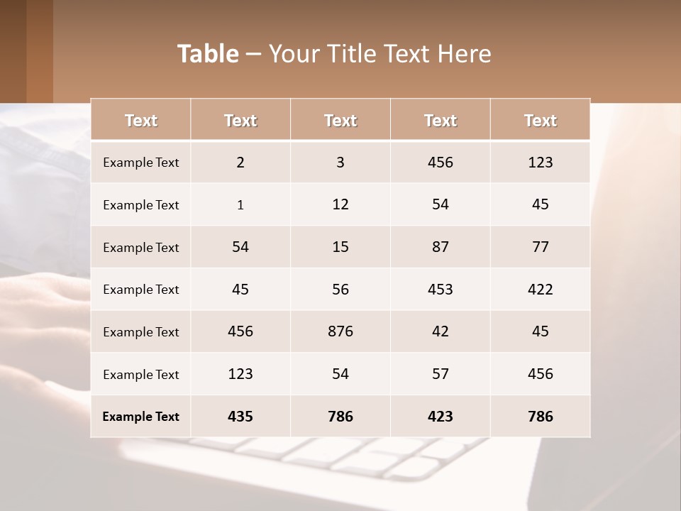 A Person Typing On A Laptop With A Pen PowerPoint Template