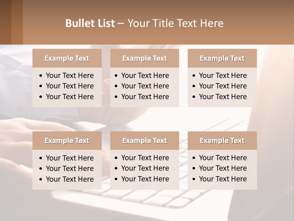 A Person Typing On A Laptop With A Pen PowerPoint Template