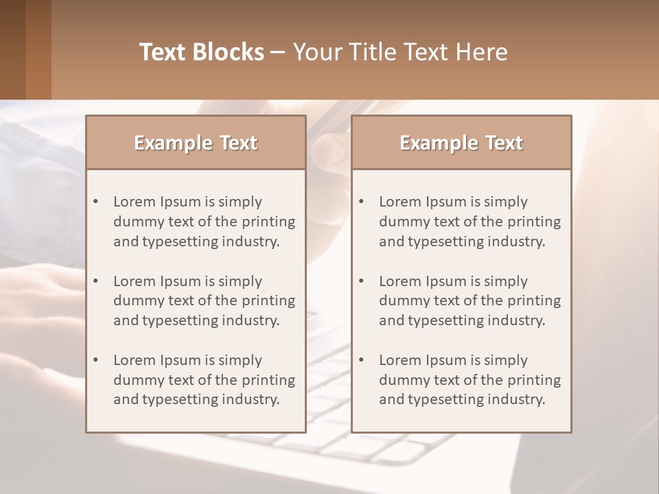 A Person Typing On A Laptop With A Pen PowerPoint Template