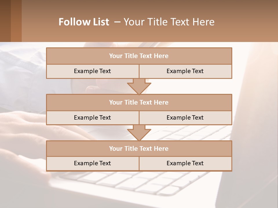 A Person Typing On A Laptop With A Pen PowerPoint Template