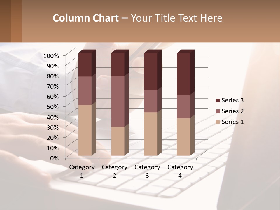 A Person Typing On A Laptop With A Pen PowerPoint Template
