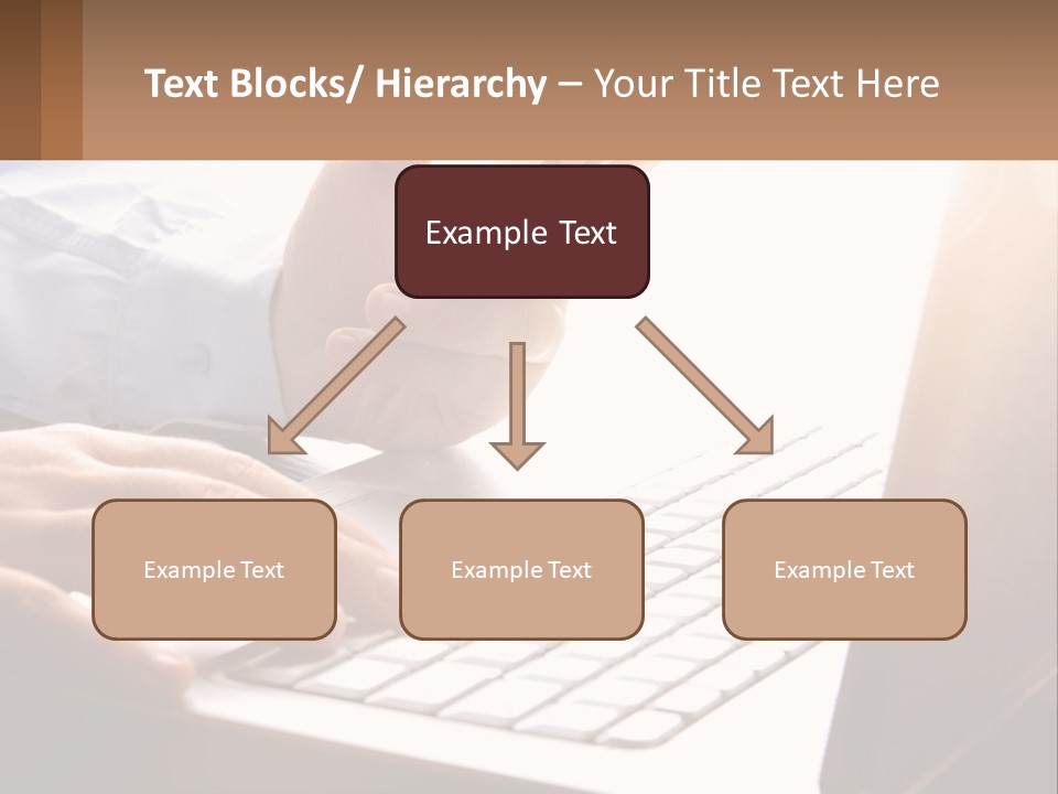 A Person Typing On A Laptop With A Pen PowerPoint Template