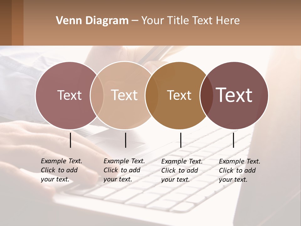 A Person Typing On A Laptop With A Pen PowerPoint Template