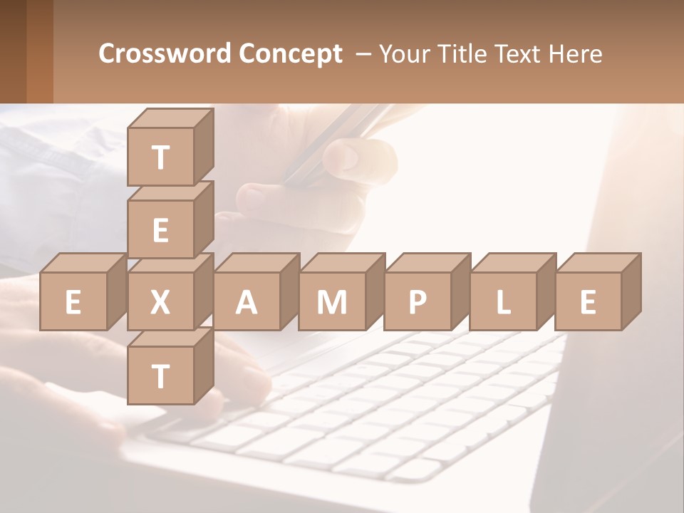 A Person Typing On A Laptop With A Pen PowerPoint Template