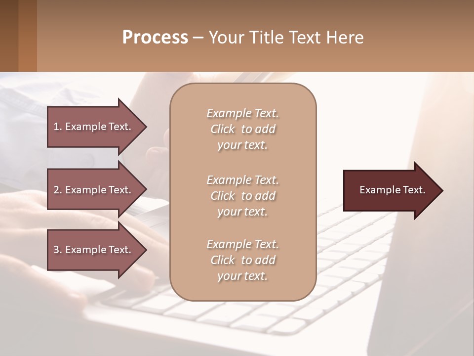 A Person Typing On A Laptop With A Pen PowerPoint Template