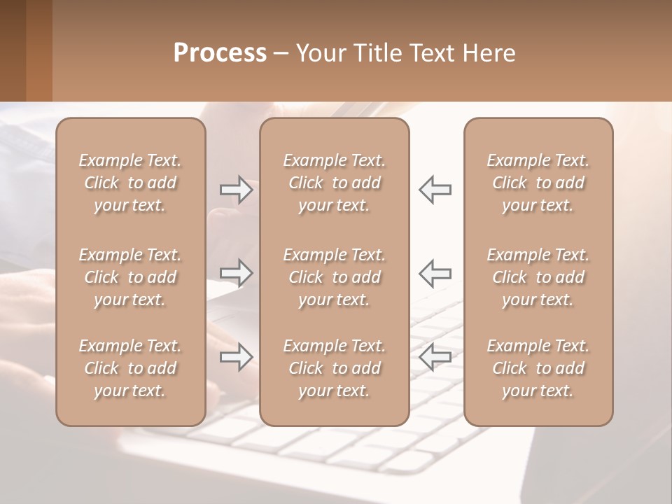 A Person Typing On A Laptop With A Pen PowerPoint Template