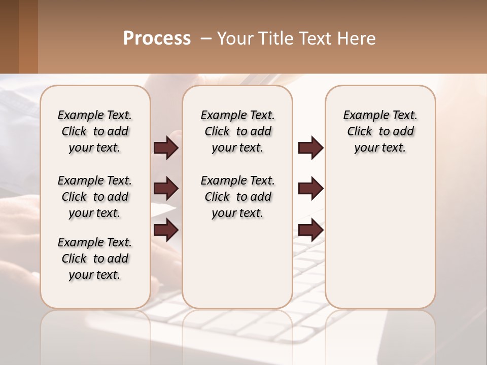 A Person Typing On A Laptop With A Pen PowerPoint Template