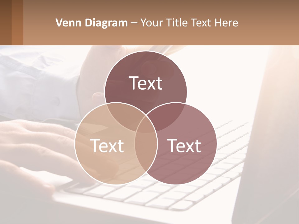 A Person Typing On A Laptop With A Pen PowerPoint Template