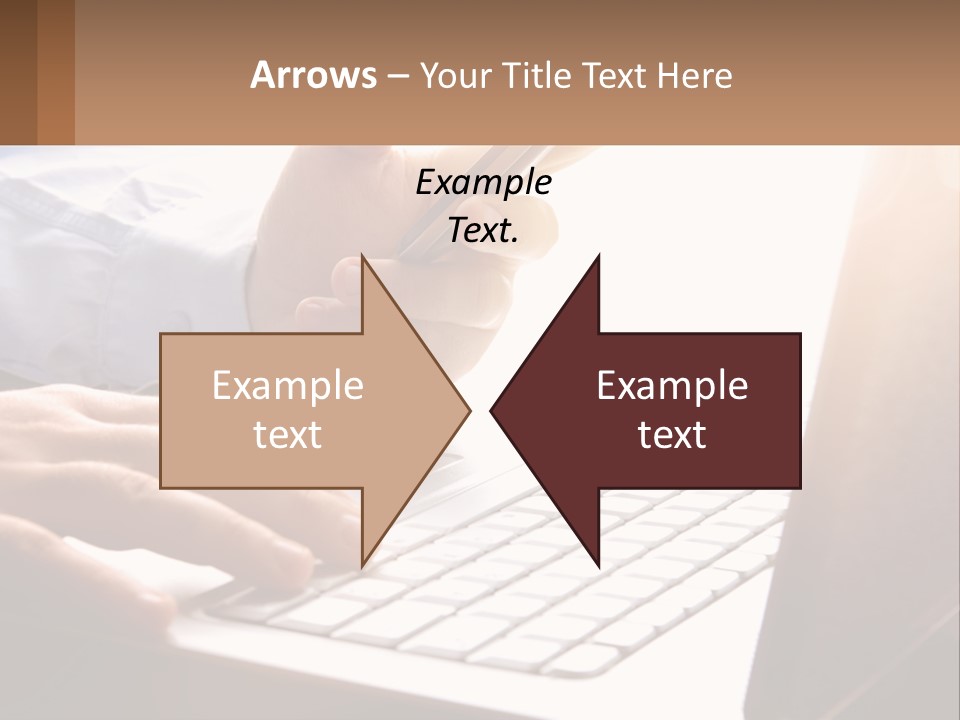 A Person Typing On A Laptop With A Pen PowerPoint Template