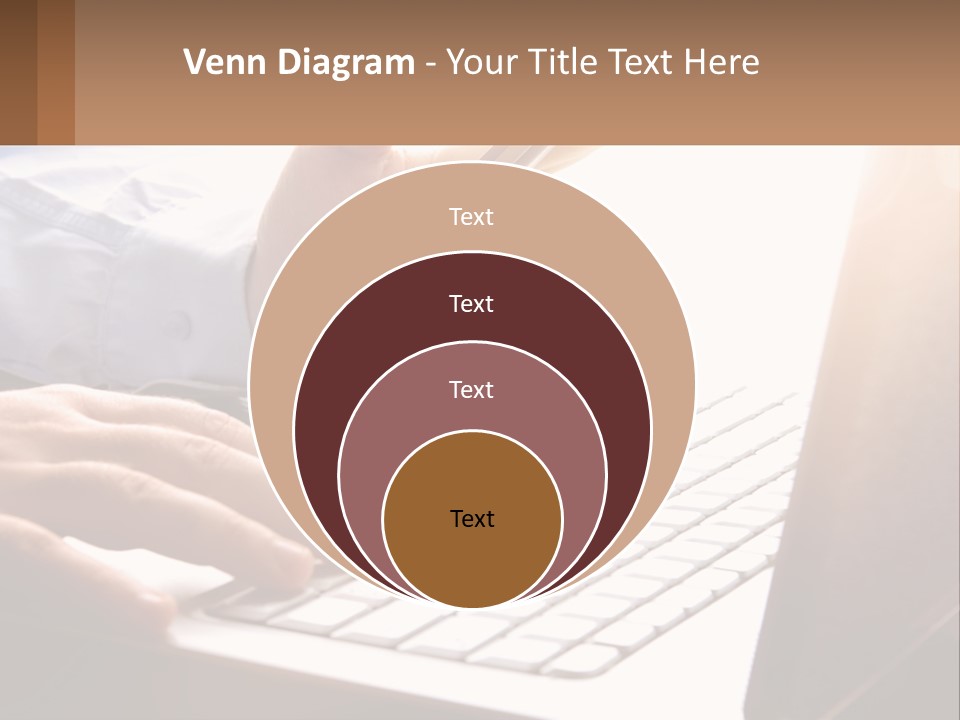 A Person Typing On A Laptop With A Pen PowerPoint Template