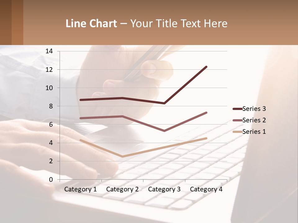 A Person Typing On A Laptop With A Pen PowerPoint Template
