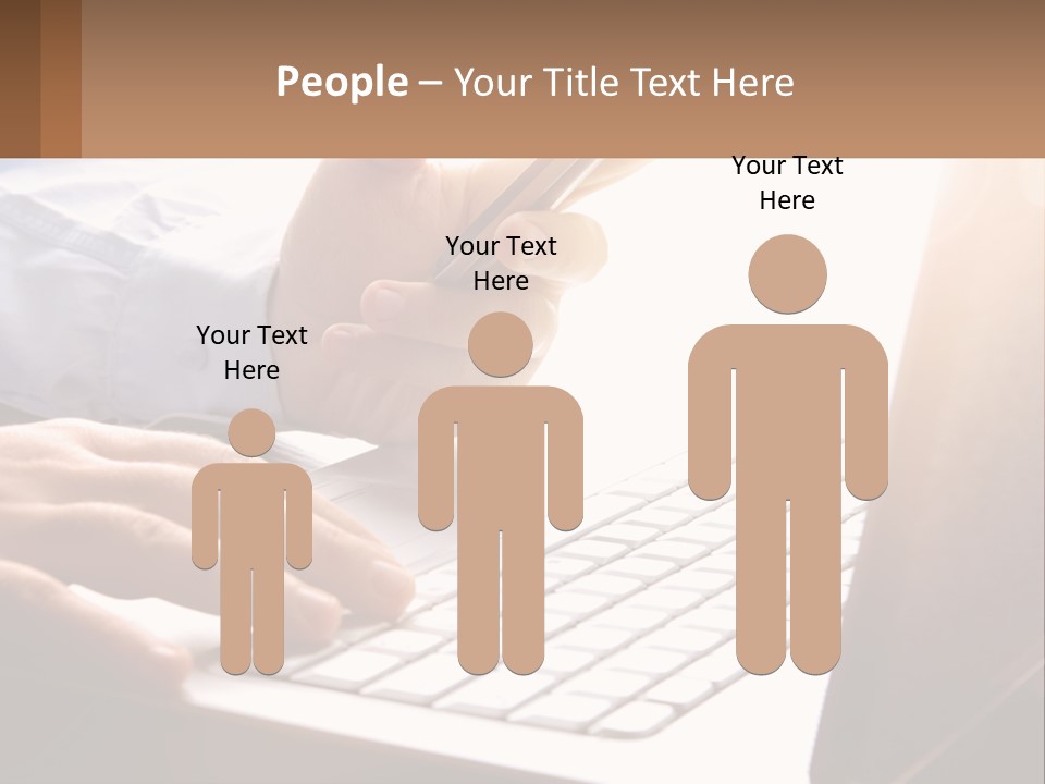 A Person Typing On A Laptop With A Pen PowerPoint Template