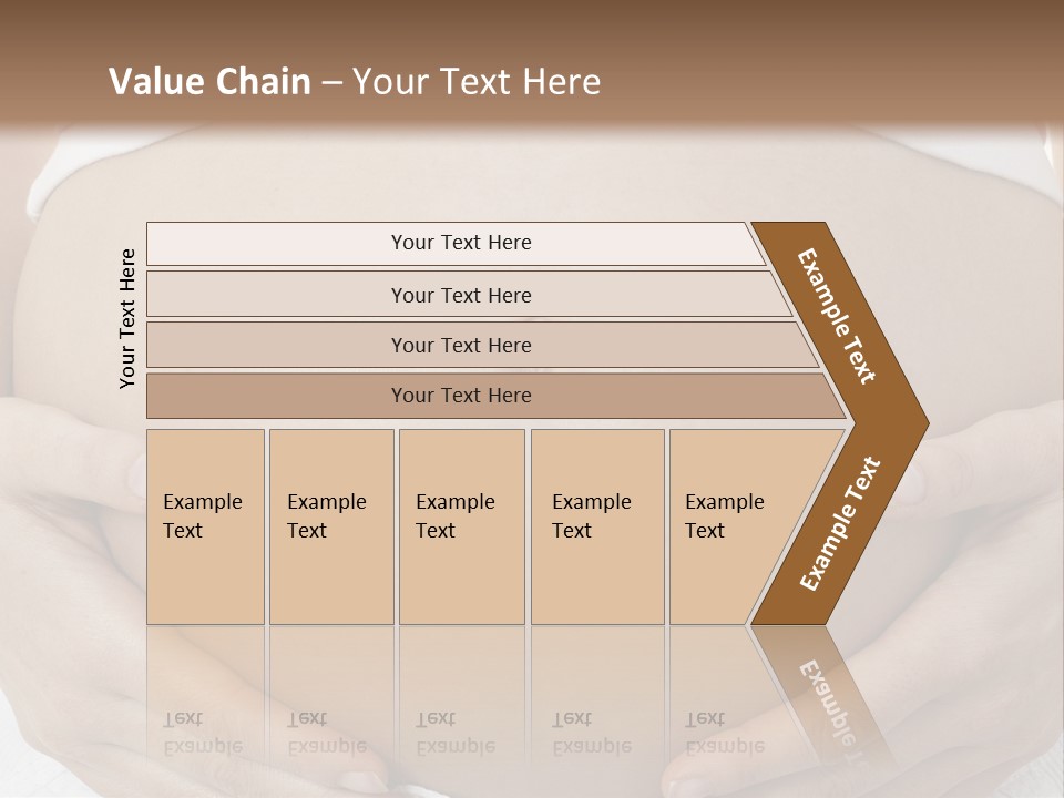 A Pregnant Woman Holding Her Belly In Her Hands PowerPoint Template