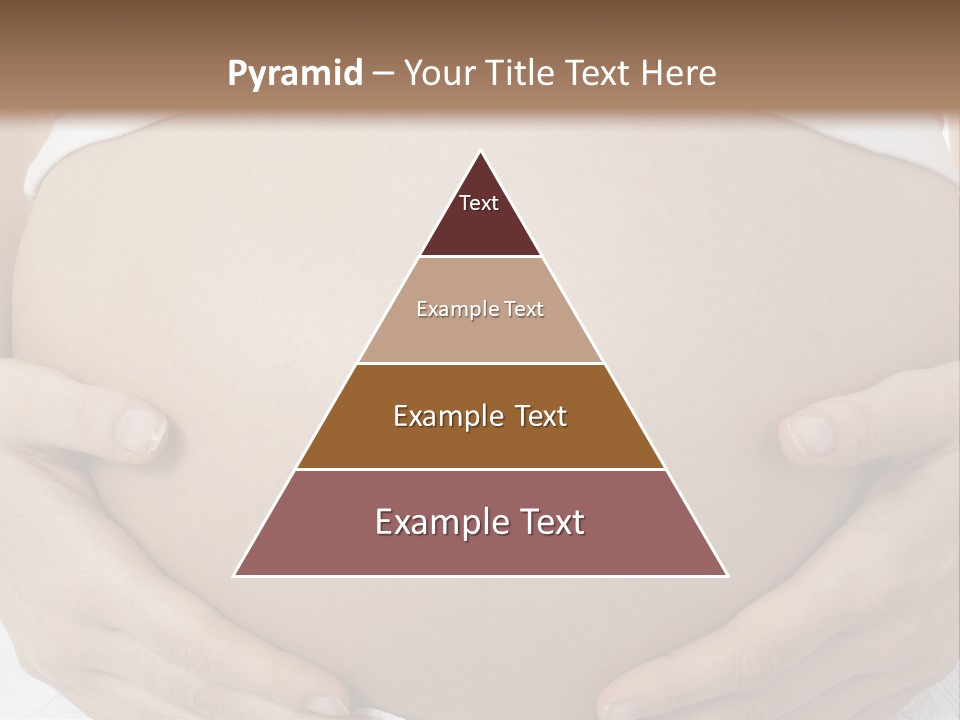 A Pregnant Woman Holding Her Belly In Her Hands PowerPoint Template