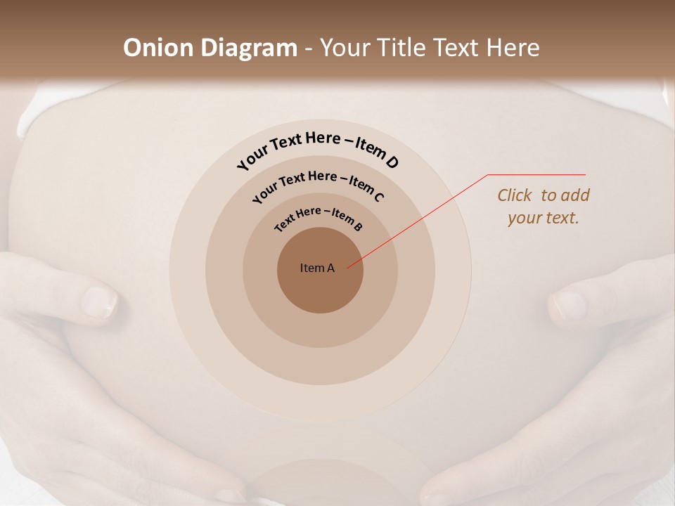 A Pregnant Woman Holding Her Belly In Her Hands PowerPoint Template