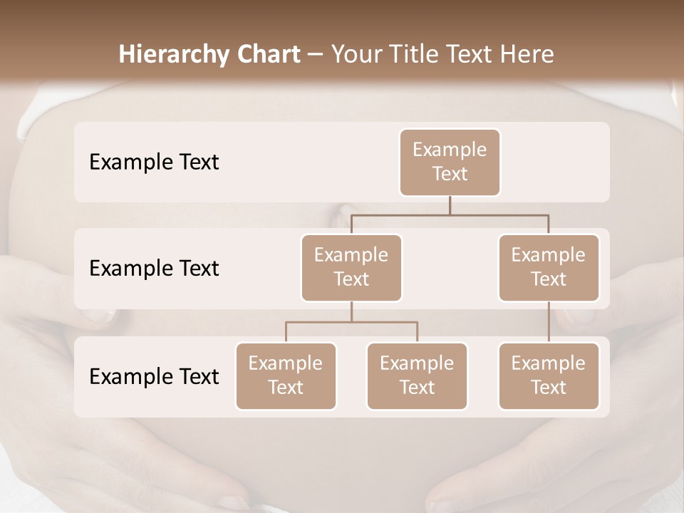A Pregnant Woman Holding Her Belly In Her Hands PowerPoint Template
