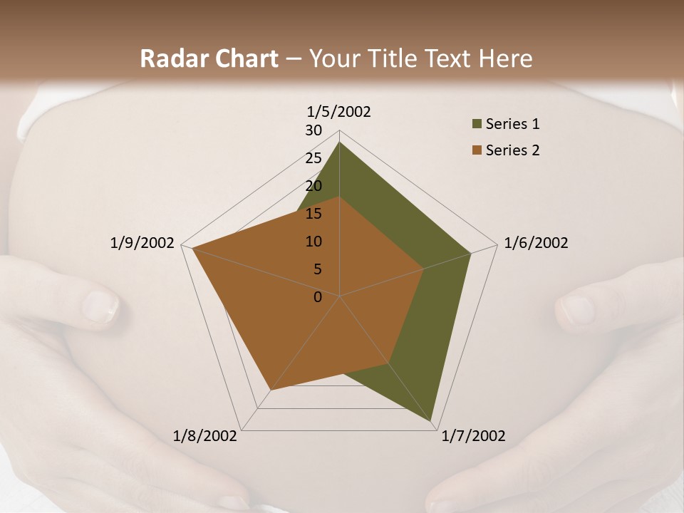 A Pregnant Woman Holding Her Belly In Her Hands PowerPoint Template