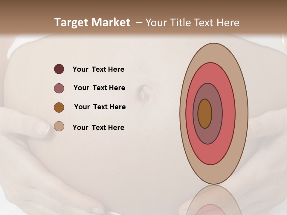 A Pregnant Woman Holding Her Belly In Her Hands PowerPoint Template