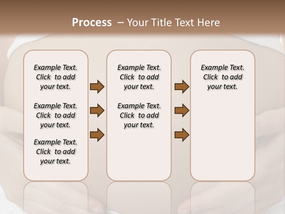 A Pregnant Woman Holding Her Belly In Her Hands PowerPoint Template
