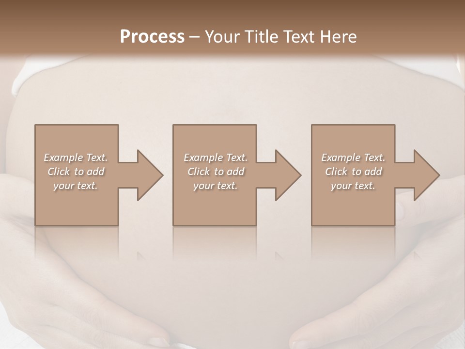 A Pregnant Woman Holding Her Belly In Her Hands PowerPoint Template