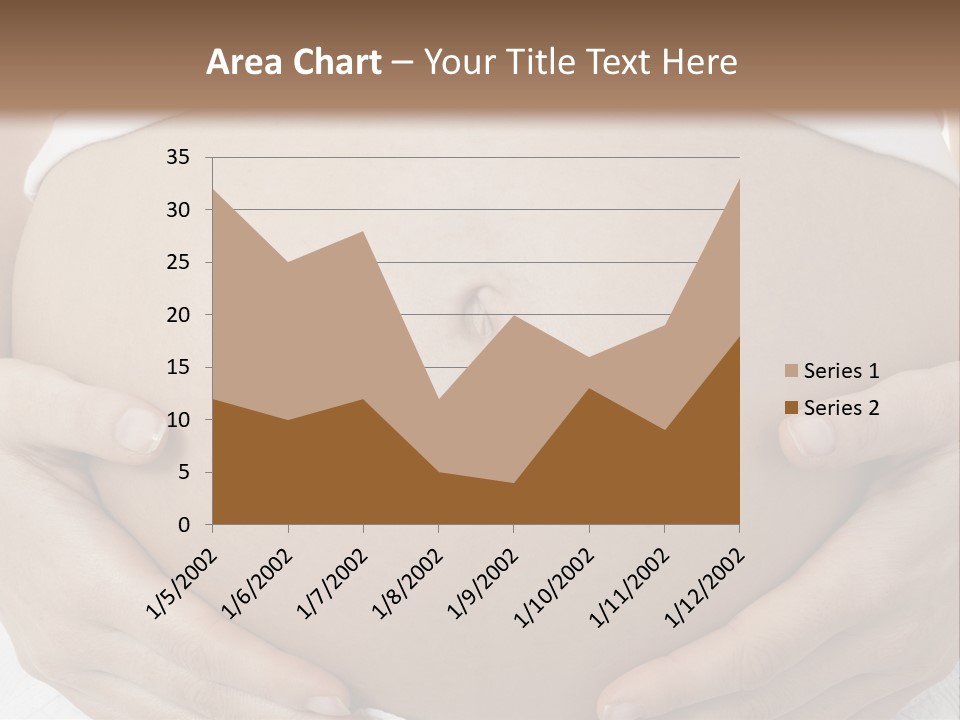 A Pregnant Woman Holding Her Belly In Her Hands PowerPoint Template