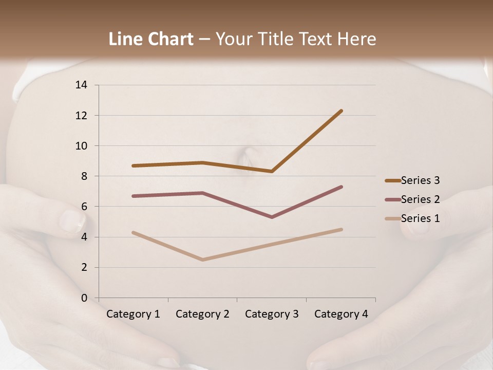 A Pregnant Woman Holding Her Belly In Her Hands PowerPoint Template