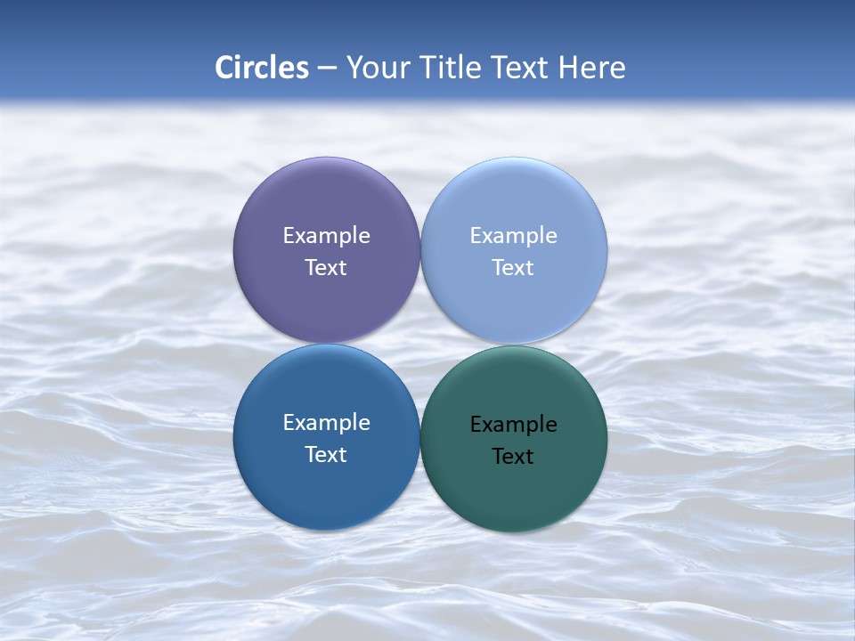 A Blue Water Powerpoint Presentation Is Shown PowerPoint Template