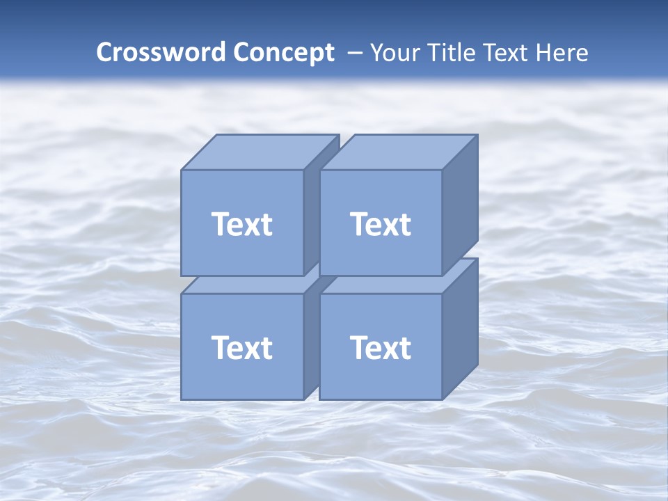A Blue Water Powerpoint Presentation Is Shown PowerPoint Template