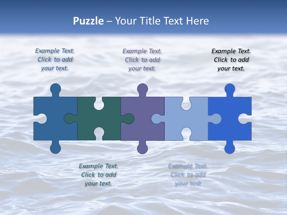 A Blue Water Powerpoint Presentation Is Shown PowerPoint Template