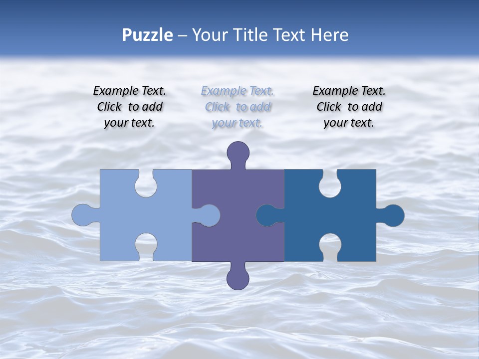 A Blue Water Powerpoint Presentation Is Shown PowerPoint Template