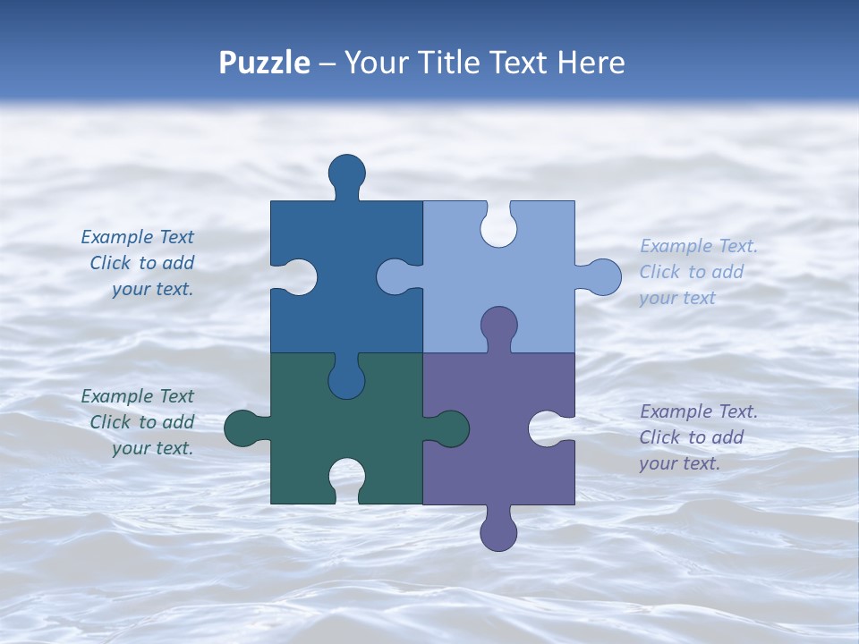 A Blue Water Powerpoint Presentation Is Shown PowerPoint Template