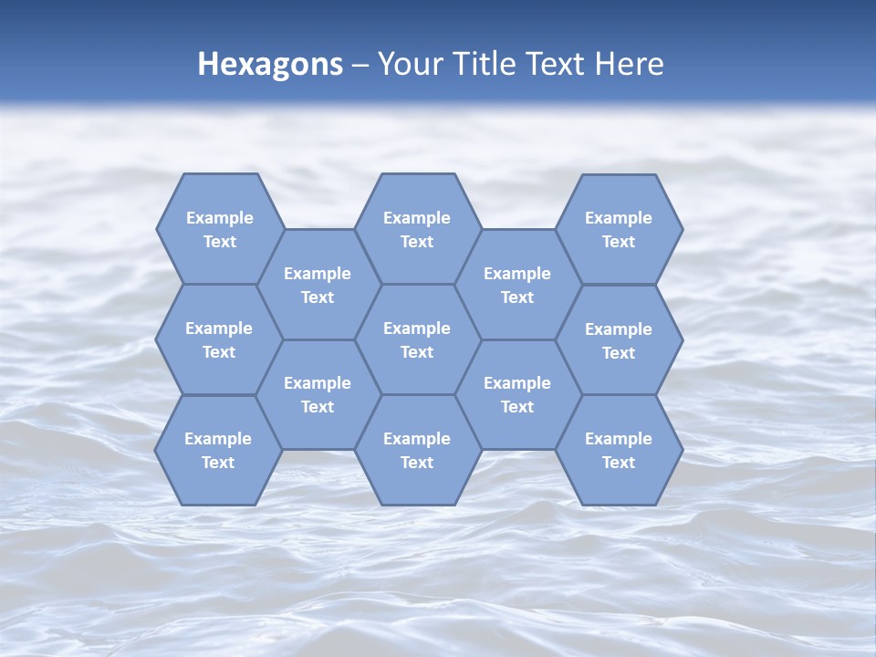 A Blue Water Powerpoint Presentation Is Shown PowerPoint Template
