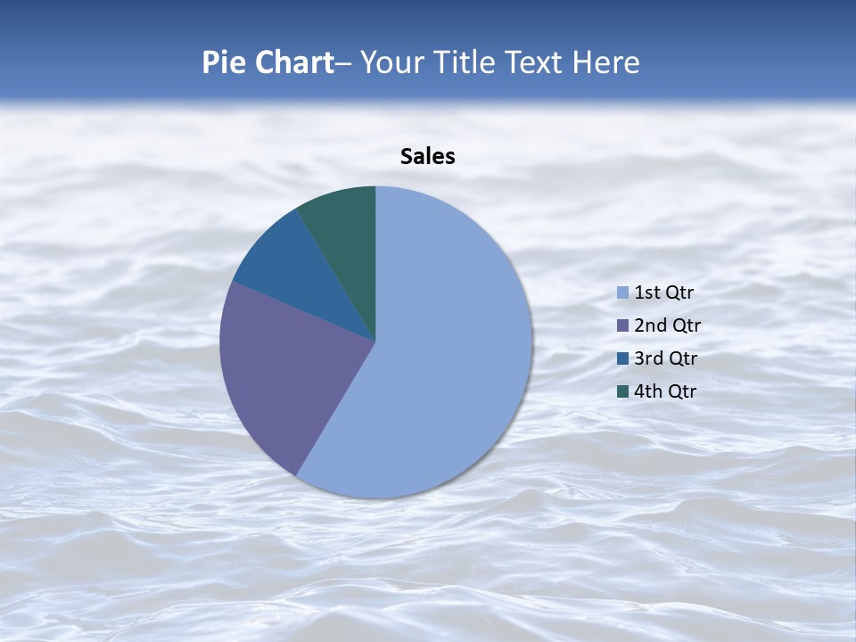 A Blue Water Powerpoint Presentation Is Shown PowerPoint Template